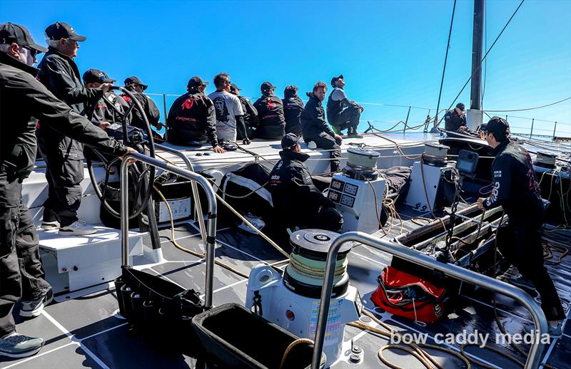 On board Andoo Comanche, Hamilton Island Race Week, August 2022 photo copyright Crosbie Lorimer/Bow Caddy Media taken at Hamilton Island Yacht Club and featuring the Maxi class