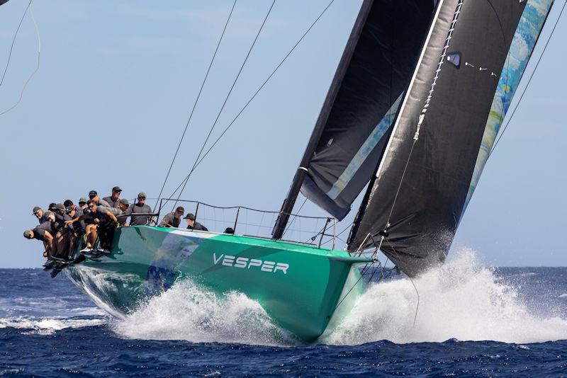Jim Swartz's Vesper was the unexpected Mini Maxi 1 winner here, but, in its former incarnation as Momo, was a two time Rolex Maxi 72 World Champion on these waters at the Maxi Yacht Rolex Cup 2022 photo copyright IMA / Studio Borlenghi taken at Yacht Club Costa Smeralda and featuring the Maxi class
