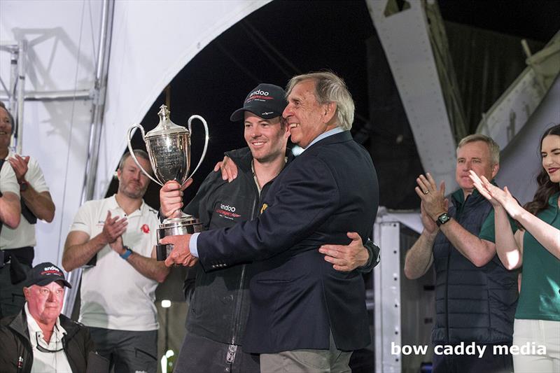 John Winning Jnr with CYCA Commodore Arthur Lane - photo © Bow Caddy Media