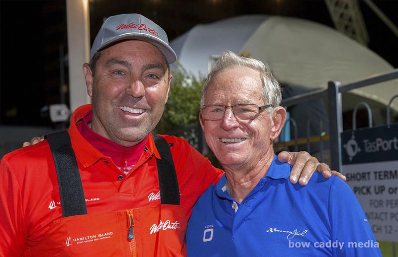 Skipper of Hamilton Island Wild Oats, Mark Richards, and Peter Harburg, Owner of Black Jack - photo © Bow Caddy Media