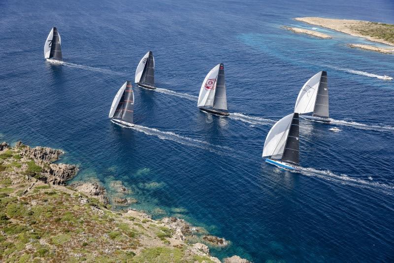 Maxi yachts racing in the La Maddalena archipelago photo copyright Rolex / Carlo Borlenghi taken at Yacht Club Costa Smeralda and featuring the Maxi class