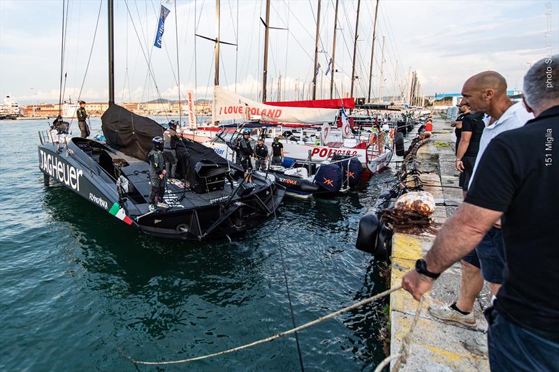 Flying Nikka returns from last minute sea trials today - 151 Miglia-Trofeo Cetilar photo copyright Fabio Taccola taken at Yacht Club Punta Ala and featuring the Maxi class