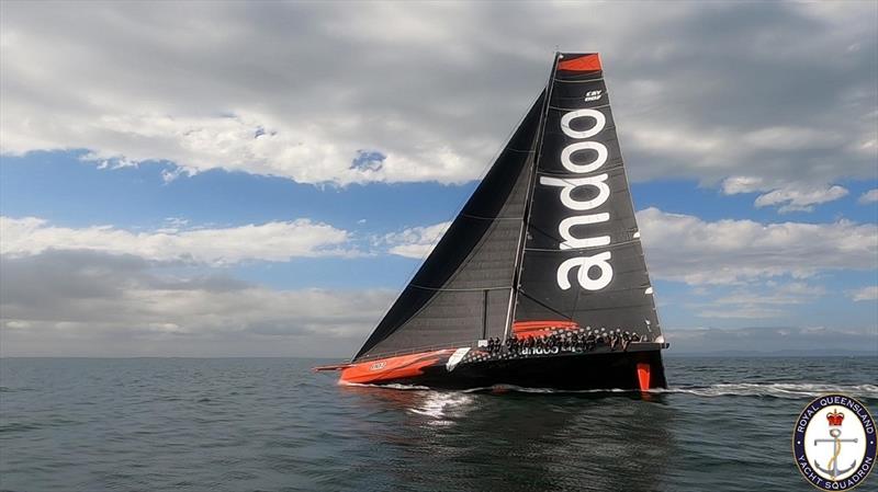 Andoo Comanche is the benchmark monohull - Brisbane to Hamilton Island Yacht Race photo copyright Mike Middleton taken at Royal Queensland Yacht Squadron and featuring the Maxi class