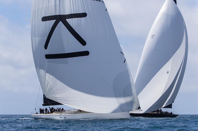 IMA Maxi Class. Galateia and V at PalmaVela 2024 photo copyright Laura G. Guerra / PalmaVela taken at Real Club Náutico de Palma and featuring the Maxi class