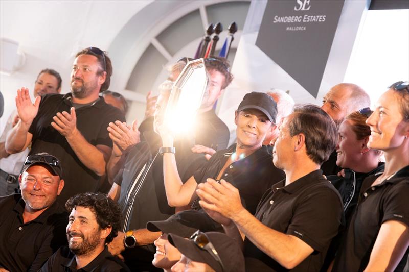 Jubilant Pascale Descaux with her Tilakkhana II crew that includes eight leading female sailors - photo © SailingShots by Maria Muiña
