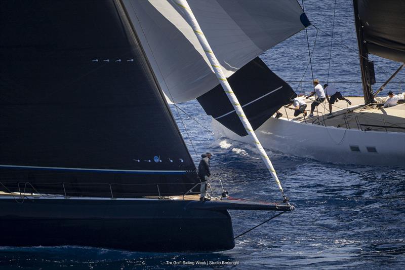 Tre Golfi Sailing Week IMA Maxi European Championship Inshore Series Day 1 photo copyright Tre Golfi Sailing Week / Studio Borlenghi taken at Circolo del Remo e della Vela Italia and featuring the Maxi class