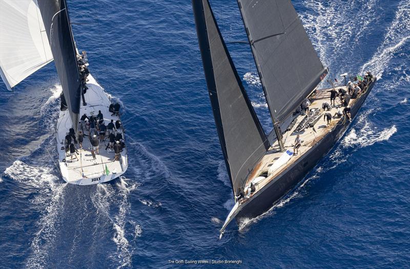 Tre Golfi Sailing Week IMA Maxi European Championship Inshore Series Day 1 photo copyright Tre Golfi Sailing Week / Studio Borlenghi taken at Circolo del Remo e della Vela Italia and featuring the Maxi class