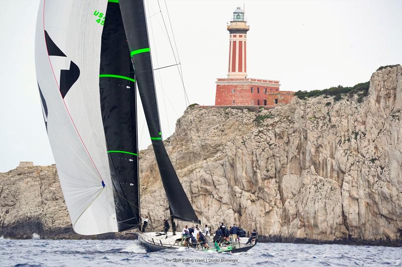 Tre Golfi Sailing Week IMA Maxi European Championship Inshore Series Day 2 photo copyright Tre Golfi Sailing Week / Studio Borlenghi taken at Circolo del Remo e della Vela Italia and featuring the Maxi class