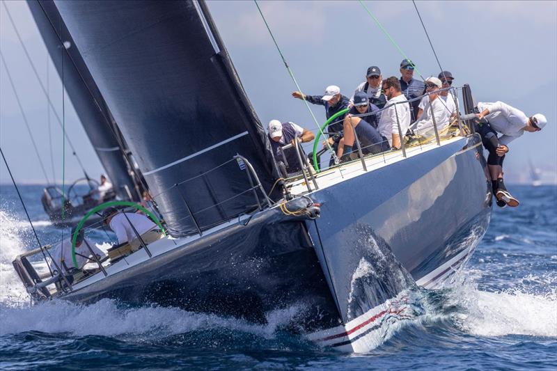 Hap Fauth at the helm of Bella Mente - IMA Maxi European Champion for a second consecutive time - IMA Maxi European Championship 2025 - photo © IMA / Studio Borlenghi 