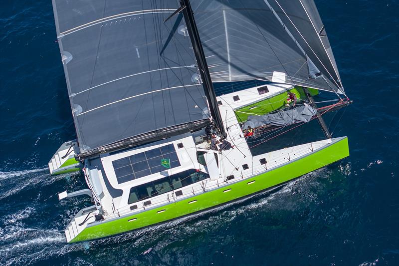 Riccardo Pavoncelli's Gunboat 66 Gaetana won the inaugural Tre Golfi Multihull Trophy - IMA Maxi European Championship 2025 - photo © IMA / Studio Borlenghi 