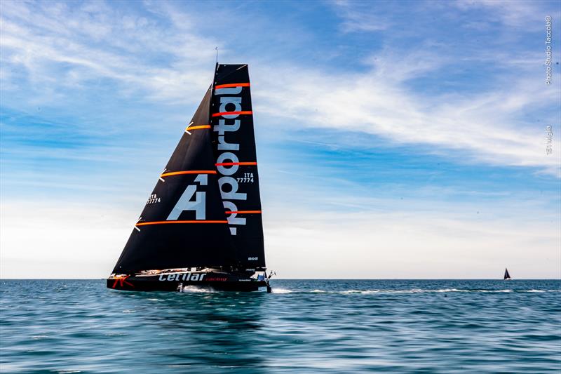 Roberto Lacorte's 60ft foiler FlyingNikka photo copyright Studio Taccola taken at  and featuring the Maxi class