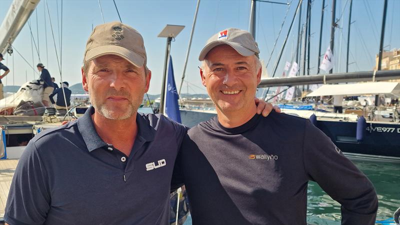 Maurits Van Oranje (left) with IMA President Benoît de Froidmont - Loro Piana Giraglia 2025 - photo © James Boyd / IMA