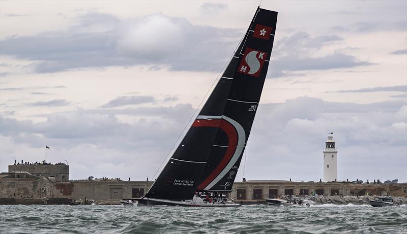 100th Rolex Fastnet Race Start photo copyright Jason Ludlow taken at Royal Ocean Racing Club and featuring the Maxi class