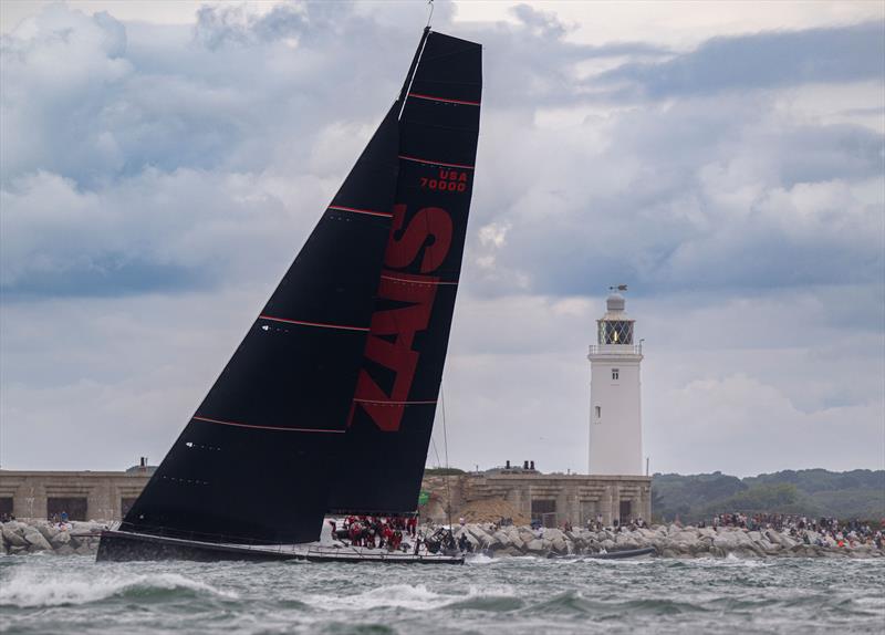 100th Rolex Fastnet Race Start photo copyright Jason Ludlow taken at Royal Ocean Racing Club and featuring the Maxi class