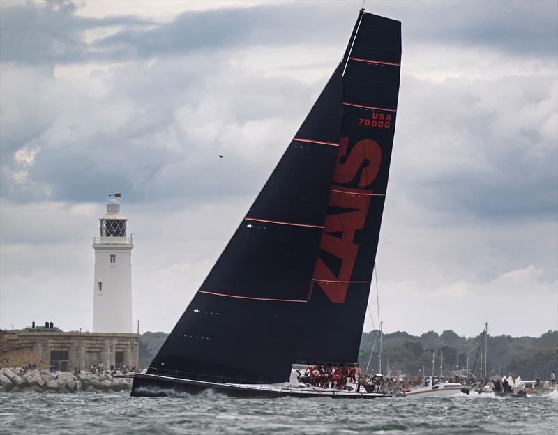 100th Rolex Fastnet Race Start photo copyright Jason Ludlow taken at Royal Ocean Racing Club and featuring the Maxi class