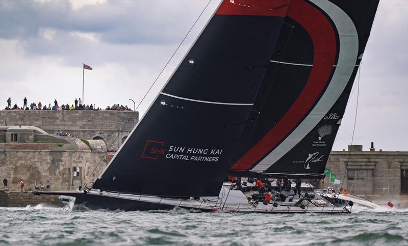 100th Rolex Fastnet Race Start photo copyright Jason Ludlow taken at Royal Ocean Racing Club and featuring the Maxi class
