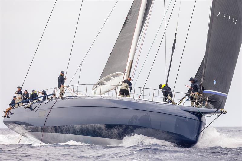 Magic Carpet E relished today's conditions to win comfortably the first coastal race - Maxi Yacht Rolex Cup 2025  - photo © IMA / Studio Borlenghi 