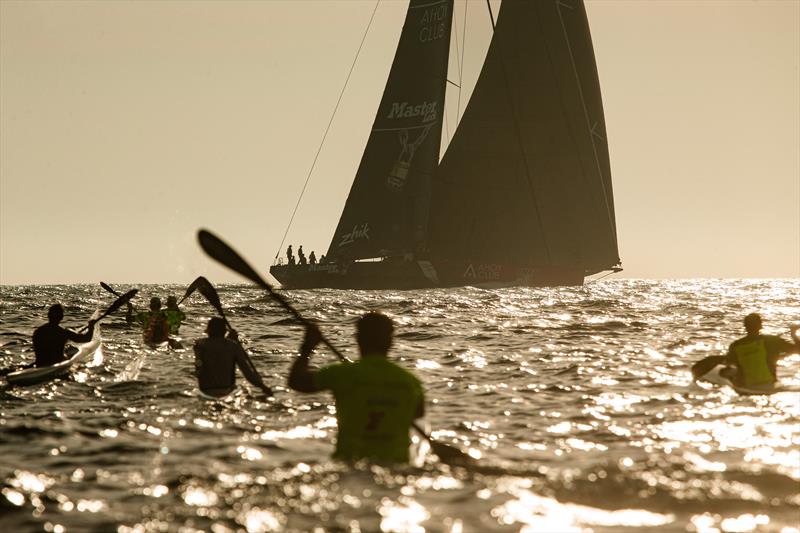Master Lock Comanche during the Cabbage Tree Island Race photo copyright CYCA / Ashley Dart taken at Cruising Yacht Club of Australia and featuring the Maxi class