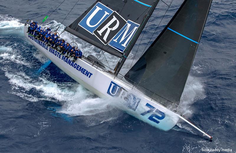URM Group with the rail stacked photo copyright Bow Caddy Media taken at Cruising Yacht Club of Australia and featuring the Maxi class