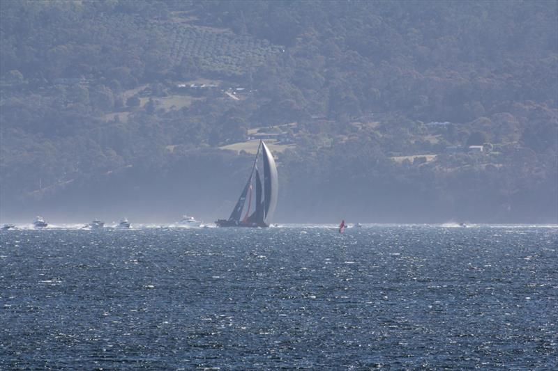 Master Lock Comanche comes home with breeze in the 2025 Rolex Sydney Hobart Yacht Race photo copyright Tony Lathouras taken at Royal Yacht Club of Tasmania and featuring the Maxi class