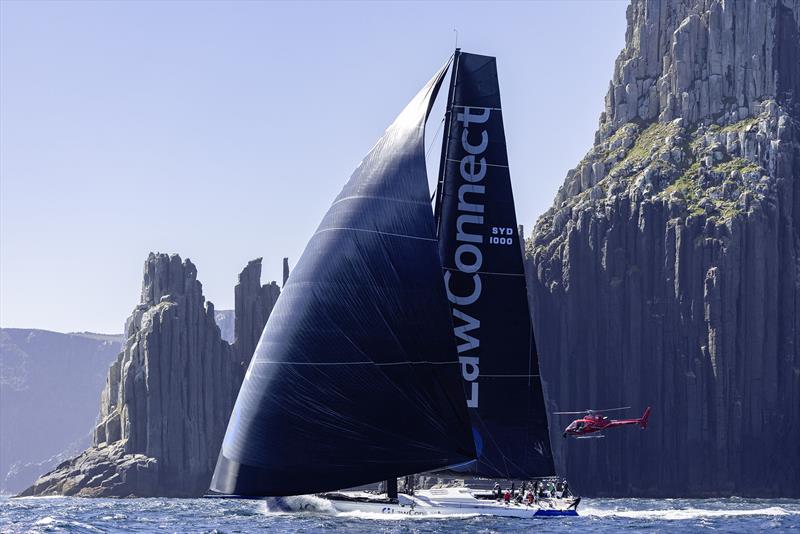 LawConnect rounding Tasman Island photo copyright Rolex / Andrea Francolini taken at Cruising Yacht Club of Australia and featuring the Maxi class