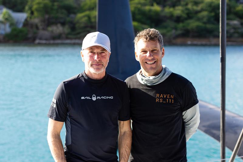 Raven Project manager and helmsman Klabbe Nylöf (left) with skipper Damien Durchon - photo © Arthur Daniel / RORC