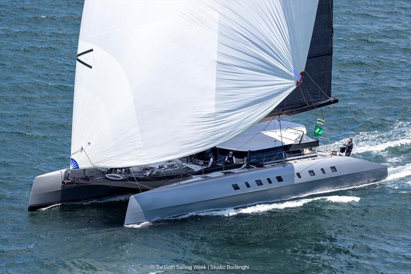 Adrian Keller's Allegra was the only multihull competitor in the Regata dei Tre Golfi - photo © Tre Golfi Sailing Week / Studio Borlenghi