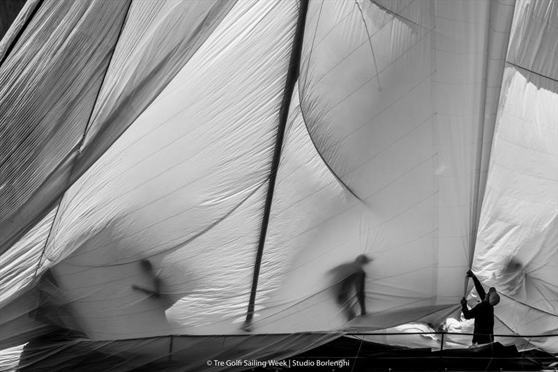 IMA Maxi European Championship 2026: first inshore day in Sorrento photo copyright Tre Golfi Sailing Week / Studio Borlenghi taken at Circolo del Remo e della Vela Italia and featuring the Maxi class