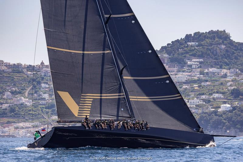 IMA Maxi European Championship 2026: first inshore day in Sorrento photo copyright Tre Golfi Sailing Week / Studio Borlenghi taken at Circolo del Remo e della Vela Italia and featuring the Maxi class