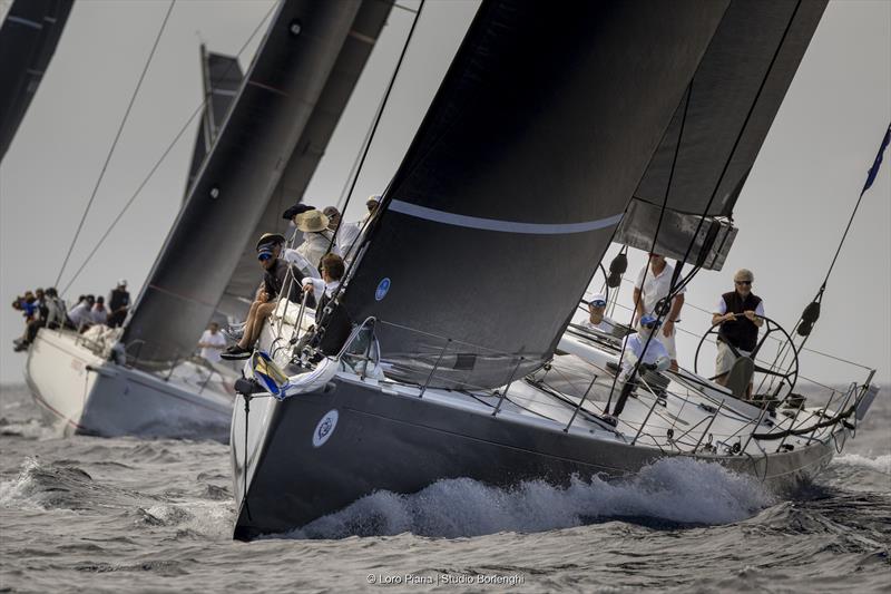Carlo Puri Negri on the leeward helm of Atalanta II in the Maxi Class racing at the 73rd Loro Piana Giraglia - photo © Loro Piana / Studio Borlenghi