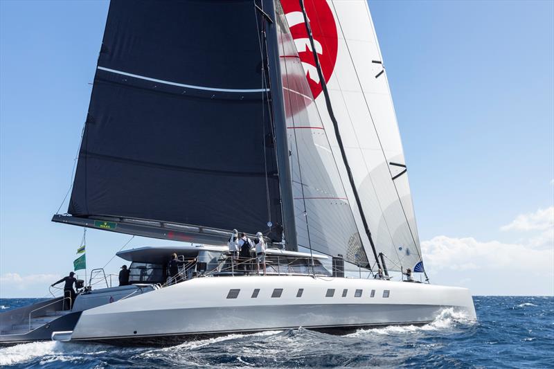 Adrian Keller's 84ft catamaran Allegra won the first multihull event at the Maxi Yacht Rolex Cup in 2024 - photo © IMA / Studio Borlenghi 