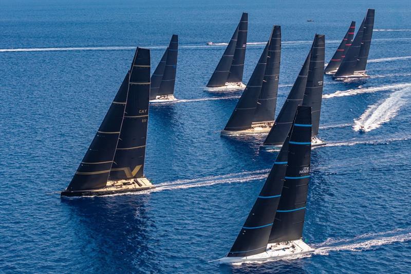 Maxi Yacht Rolex Cup 2026 Day 2 - Maxi 1 sets sail with V fastest out of the blocks and Deep Blue starting well to weather - photo © IMA / Studio Borlenghi 