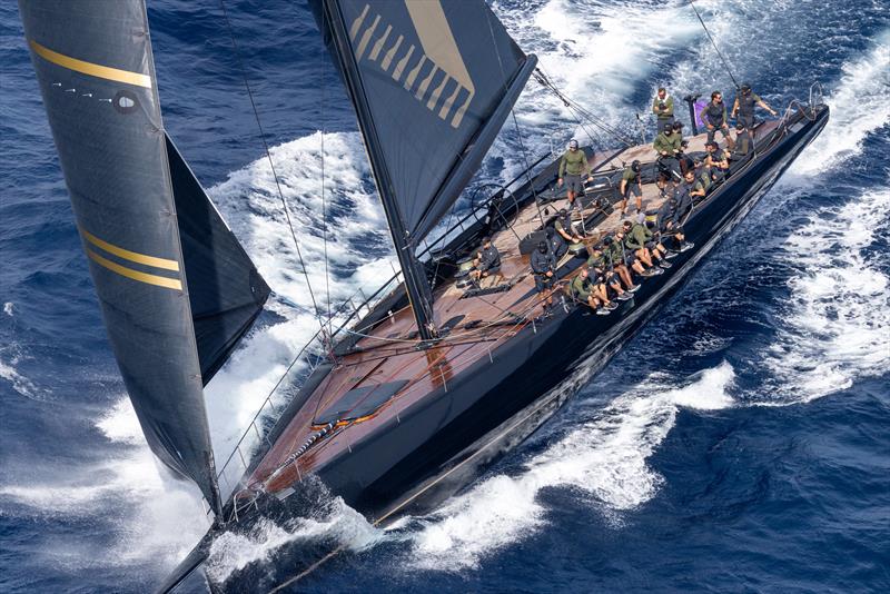 Karel Komárek's V was winner of today's second race in Maxi 1 and she is now the Maxi 100 leader after day 2 at Les Voiles de Saint-Tropez - photo © Gilles Martin-Raget / www.martin-raget.com