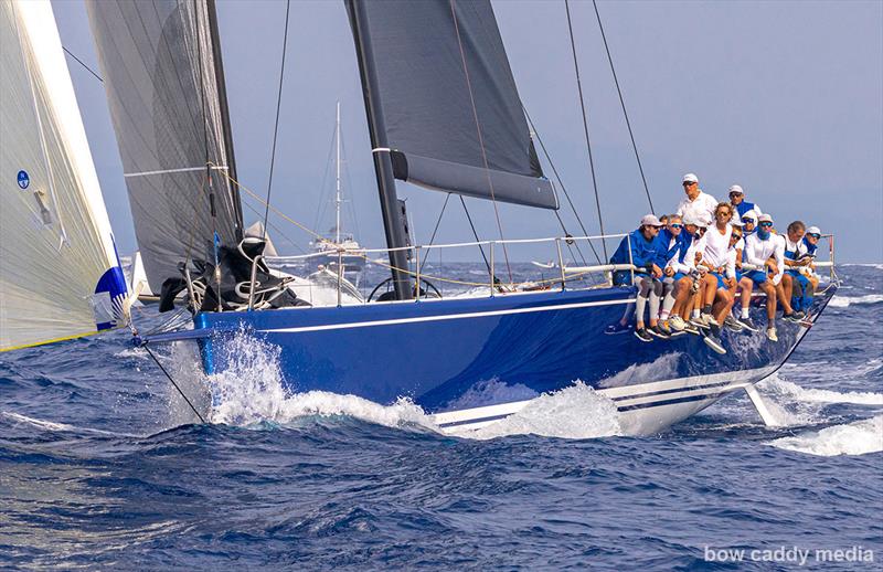 Maxi racing on D5 of Les Voiles de Saint Tropez 2026  photo copyright Bow Caddy Media taken at Société Nautique de Saint-Tropez and featuring the Maxi class
