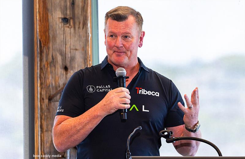Tribeca Loyal launch at Woolwich Dock photo copyright Bow Caddy Media taken at Cruising Yacht Club of Australia and featuring the Maxi class