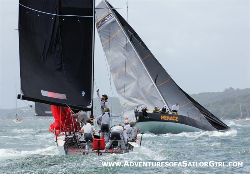 Ginger and Menace roundup on day 1 of the MC38 Australian Championship photo copyright Nic Douglass / Adventures of a Sailor Girl taken at Royal Prince Alfred Yacht Club and featuring the MC38 class