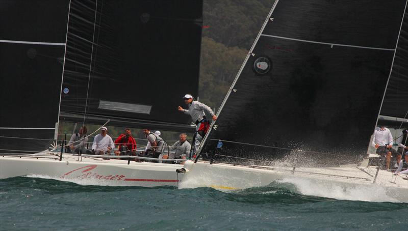 Ginger and Assassin on day 1 of MC38 2016/17 Summer Series Championship Act 1 photo copyright Stephen Collopy taken at Royal Prince Alfred Yacht Club and featuring the MC38 class