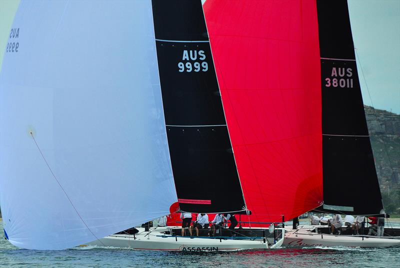 Ginger and Assassin on the final day of the MC38 Australian Championship photo copyright Bob Fowler taken at Royal Prince Alfred Yacht Club and featuring the MC38 class