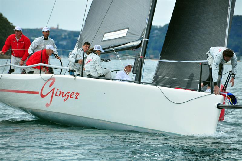 MC38 Winter Series Act 3 day 1 in Pittwater - Ginger with Julian Plante at the helm photo copyright Bob Fowler taken at Royal Prince Alfred Yacht Club and featuring the MC38 class