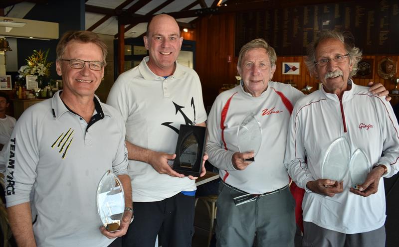 Skippers Chris Way, Matt Allen, Chris Hancock & Leslie Green at the MC38 Winter Regatta Act 4 on Sydney Harbour photo copyright David Staley / MHYC taken at Middle Harbour Yacht Club and featuring the MC38 class