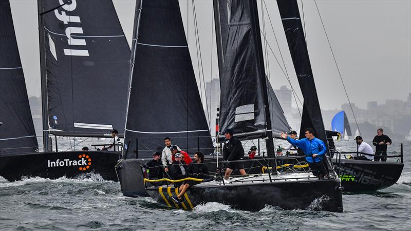 Easy Tiger, Hooligan and InfoTrack Act 1 day 1 med Marg Fraser-Martin during MC38 2021 Season Act 1 at Middle Harbour YC photo copyright Marg Fraser-Martin taken at Middle Harbour Yacht Club and featuring the MC38 class