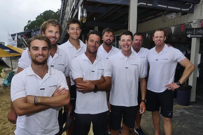 Lightspeed crew at MHYC - 2018 MC38 Australian Championship photo copyright Tilly Lock taken at Middle Harbour Yacht Club and featuring the MC38 class