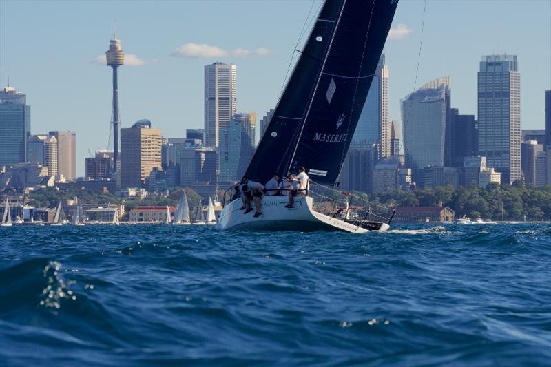 Neville Crichton's Maserati takes out Act 2 - 2019 MC38 Season photo copyright Tilly Lock Media taken at Royal Sydney Yacht Squadron and featuring the MC38 class