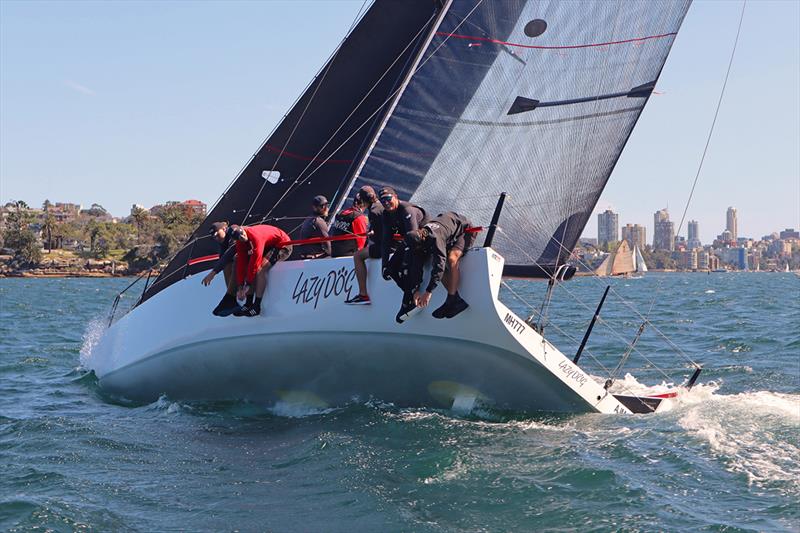 Shaun Lane and Quentin Stewart's Lazy Dog winner MC38 2019 Season Act 5 photo copyright Lisa Ratcliff OCC taken at Royal Sydney Yacht Squadron and featuring the MC38 class