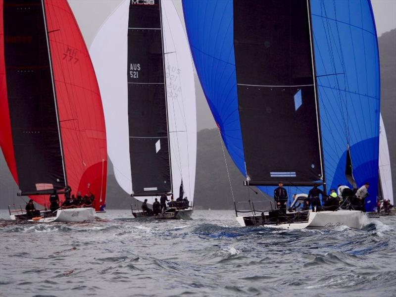 MC38 Act 4 downwind photo copyright Tilly Lock Media taken at Royal Prince Alfred Yacht Club and featuring the MC38 class