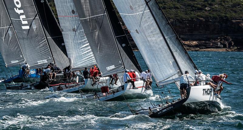 Gusty Sydney Harbour start - MC38 2022 Season Act 6 - photo © Marg Fraser-Martin