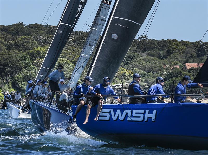 MC38 Aus Champs Swish and Leap at the top gate - MC38 2022 Australian Championship photo copyright Marg Fraser-Martin taken at Royal Sydney Yacht Squadron and featuring the MC38 class