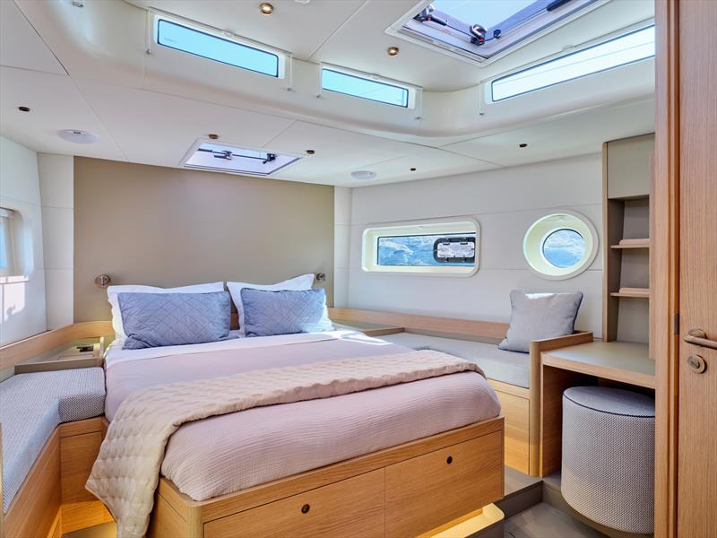 Comfortable double cabin - Omikron OT-60 -  Juan Yacht Design - October 2025 photo copyright Studio Reskos taken at Yacht Club of Greece and featuring the  class