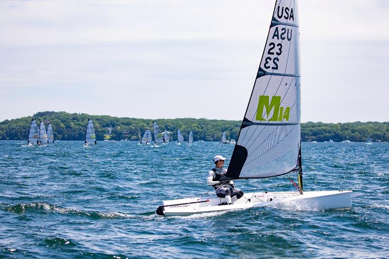 Day 2 - Melges 14 US National Championship photo copyright Hannah Noll taken at Lake Geneva Yacht Club and featuring the Melges 14 class