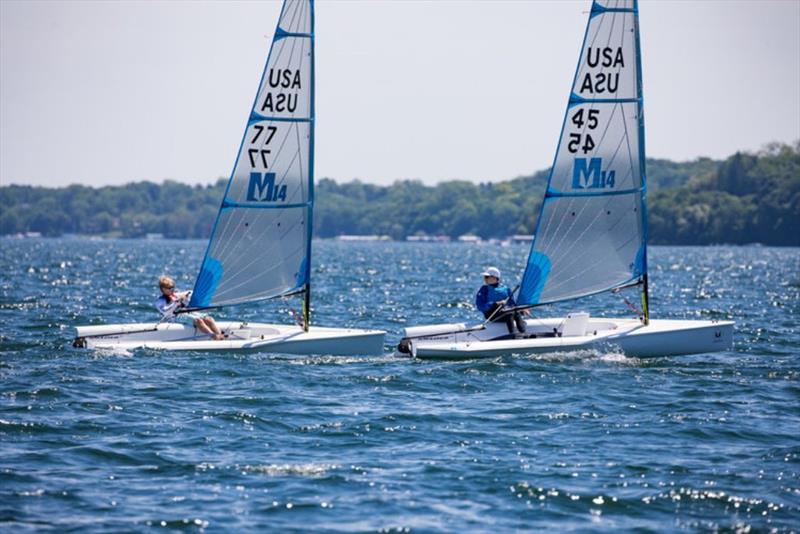 Day 2 - Melges 14 US National Championship photo copyright Hannah Noll taken at Lake Geneva Yacht Club and featuring the Melges 14 class